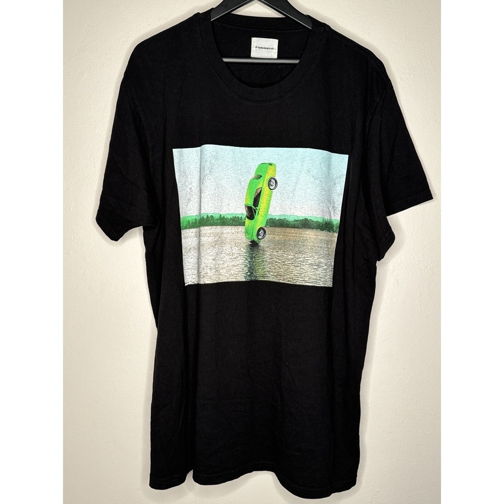 Forgiato Wheels T Shirt Black Car Graphic Tee Streetwear Auto XL